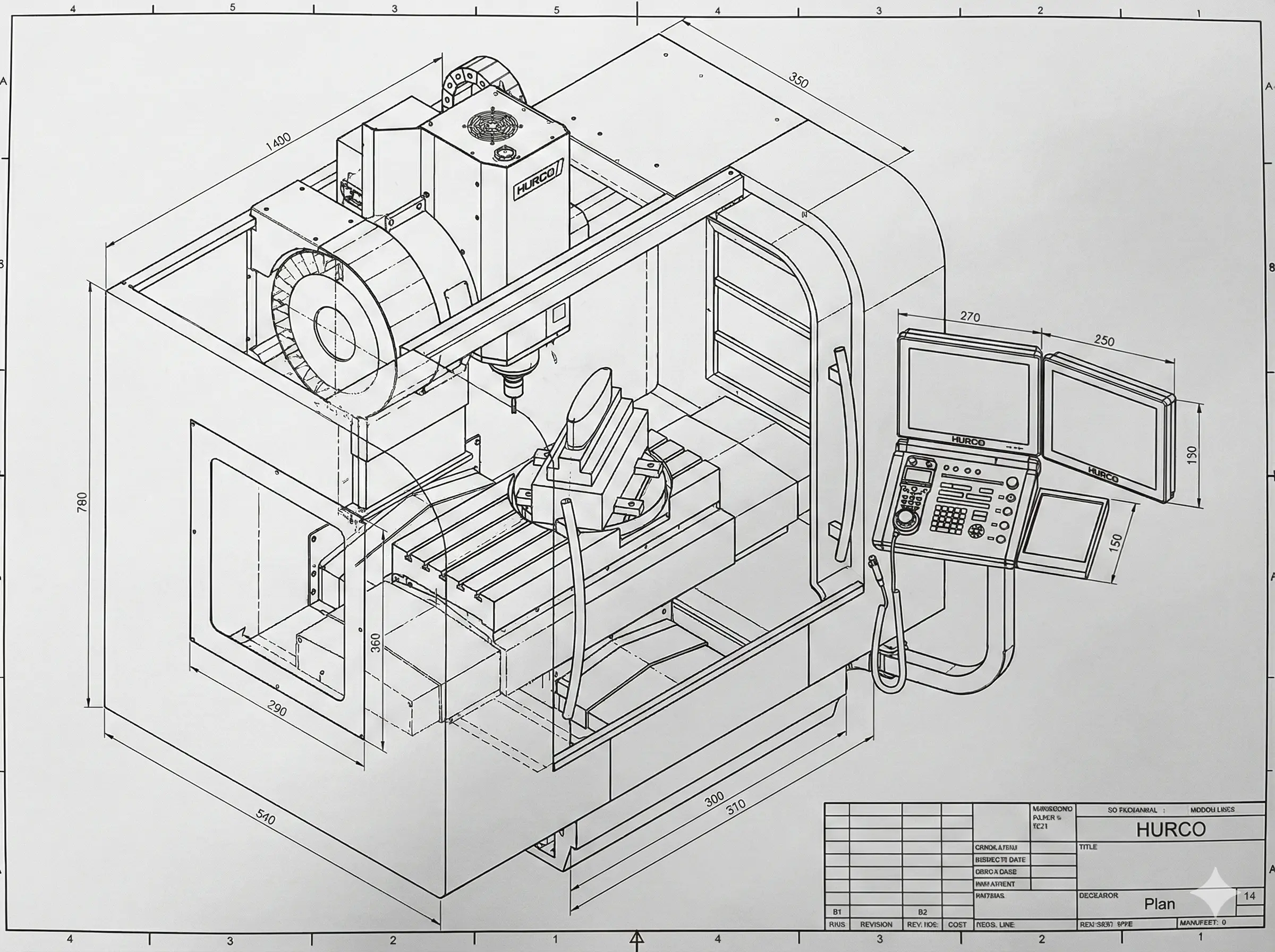 Machine Fraisage 3 à 5 axes - Usinage complexe multi-axes - Lussault-Mecaria