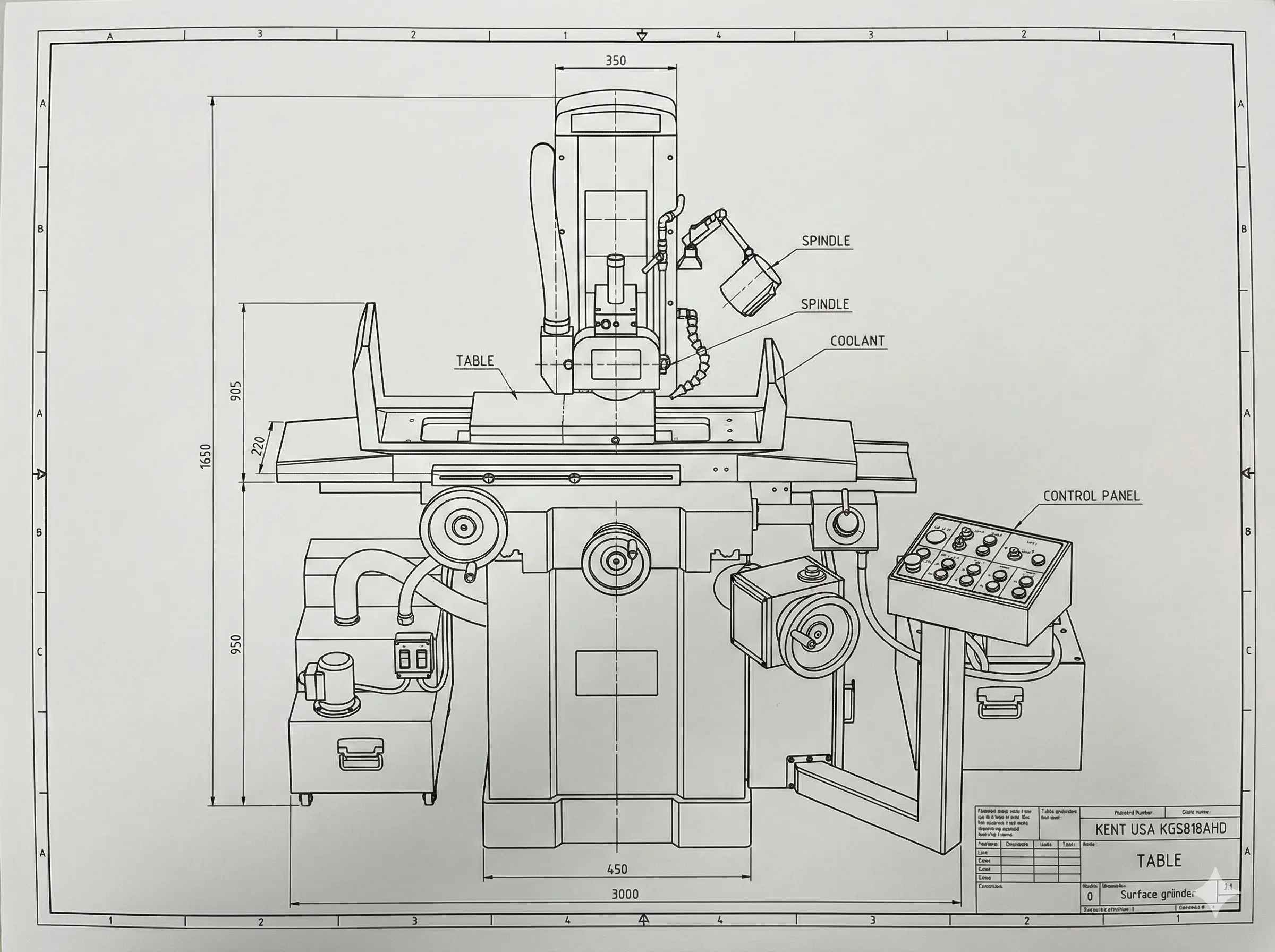 Machine Rectification plane - Finition et calibrage - Lussault-Mecaria